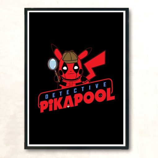 Detective Pikapool Modern Poster Print