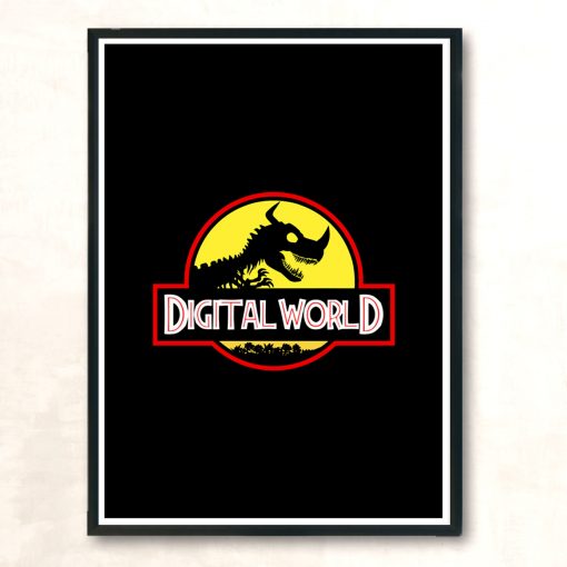 Digital World Modern Poster Print