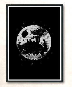 Disco Deathstar Modern Poster Print