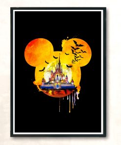 Disney Halloween Castle Vintage Wall Poster