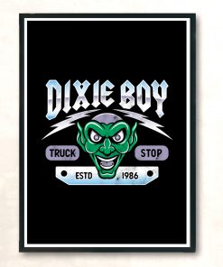 Dixie Boy Truck Stop Maximum Overdrive Vintage Horror Modern Poster Print