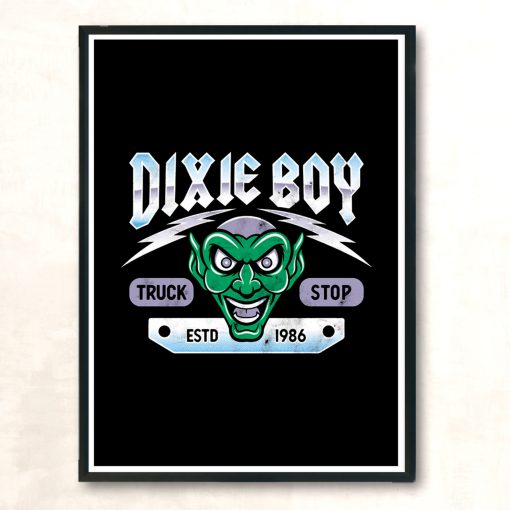 Dixie Boy Truck Stop Maximum Overdrive Vintage Horror Modern Poster Print