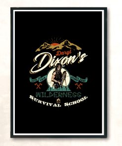 Dixons Wilderness Survival School Modern Poster Print
