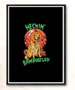 Doggo Lantern Modern Poster Print