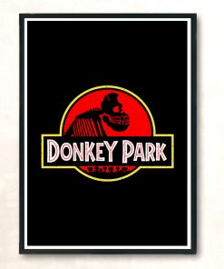 Donkey Park Vintage Modern Poster Print