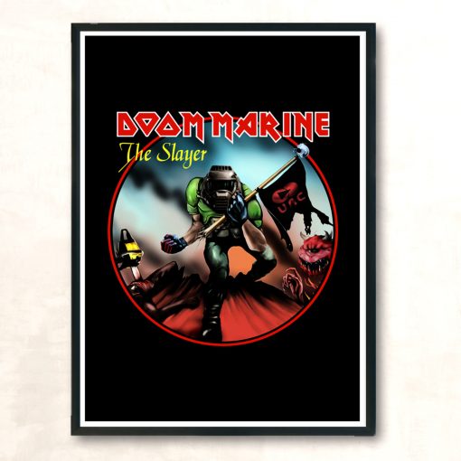 Doom Marine Modern Poster Print