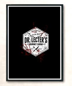Dr Lecters Gourmet Dining White Version Modern Poster Print