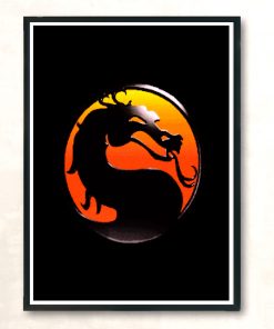 Dragon Logo Modern Poster Print