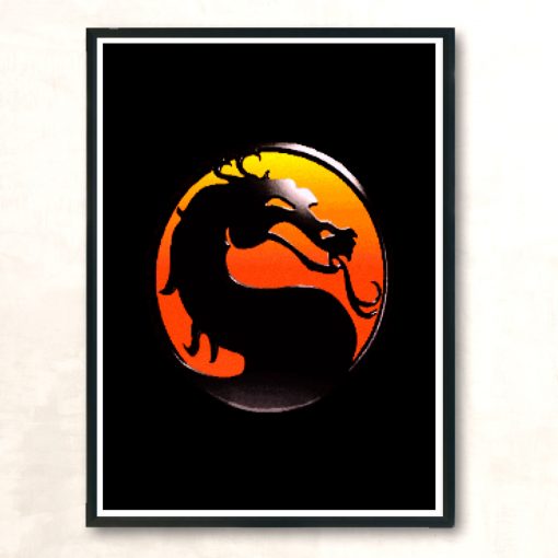 Dragon Logo Modern Poster Print