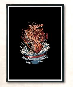 Dragon Ramen Modern Poster Print