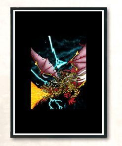 Dragon Rider Modern Poster Print