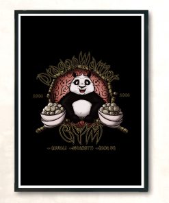Dragon Warrior Gym Modern Poster Print
