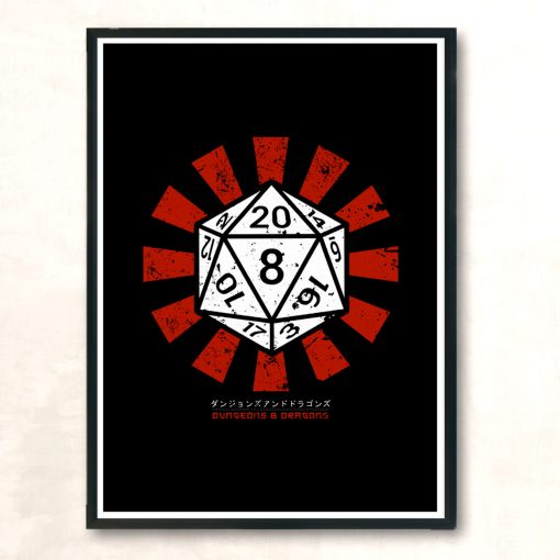 Dungeons And Dragons Retro Japanese Modern Poster Print