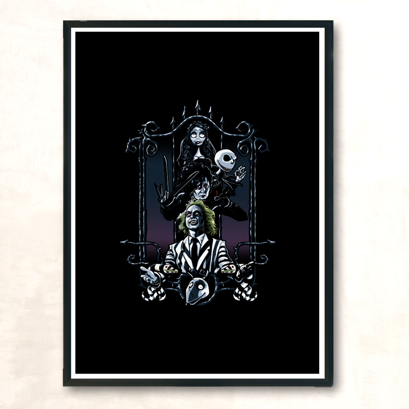 Enter The Burtons Modern Poster Print