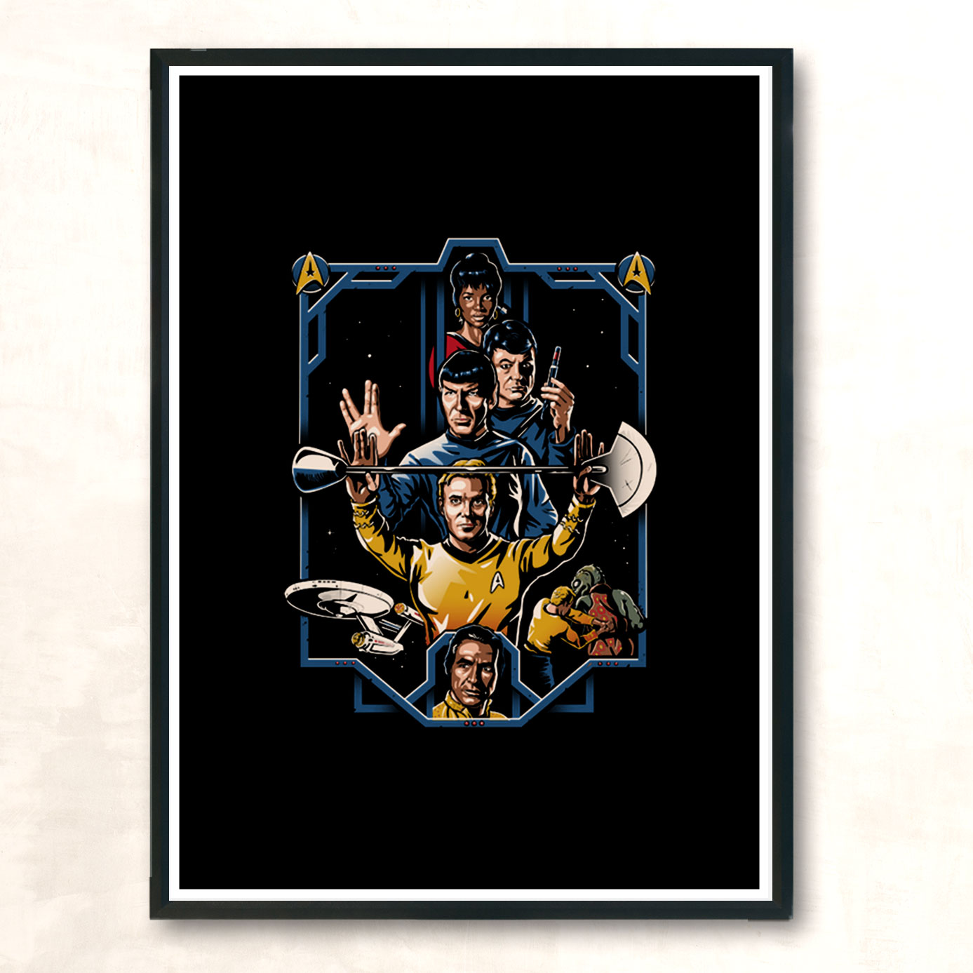 Enter The Trekkies Modern Poster Print