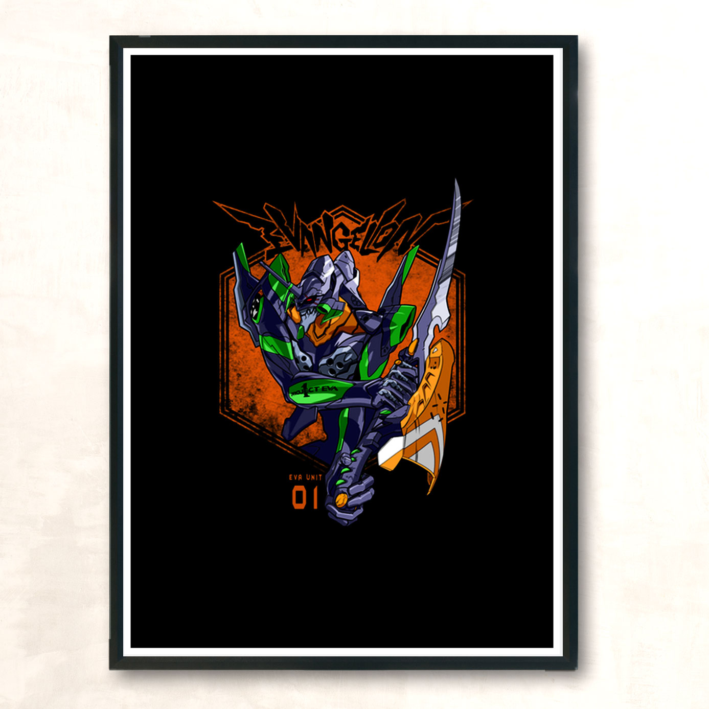 Eva Unit 01 Modern Poster Print