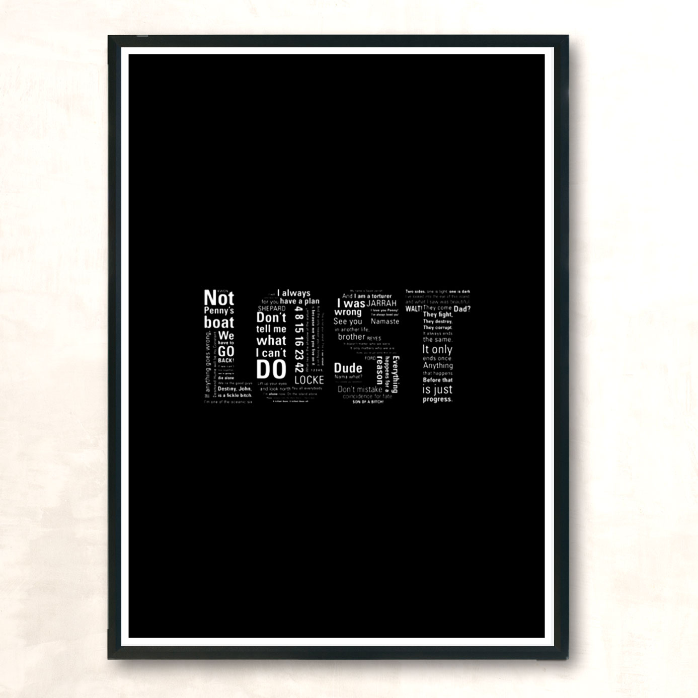 Everything Happens For A Reason Dark Ver Modern Poster Print