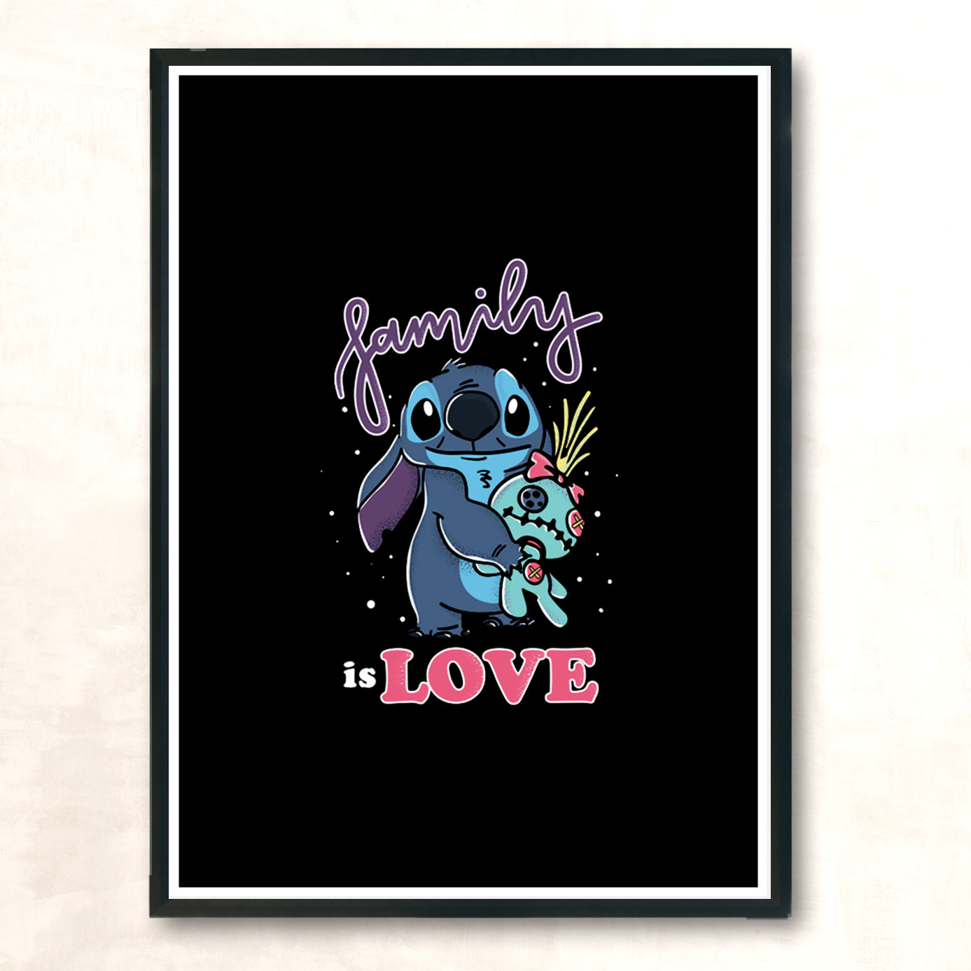 Family Is Love Modern Poster Print