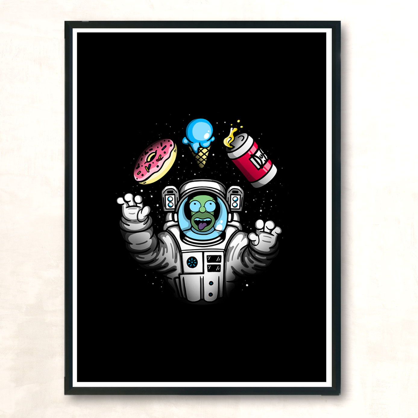 Fat Space Modern Poster Print