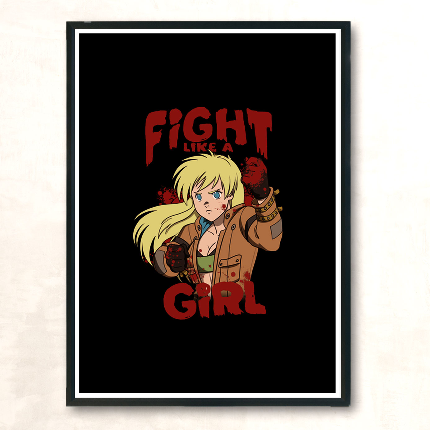 Fight Like A Girl 2 Modern Poster Print