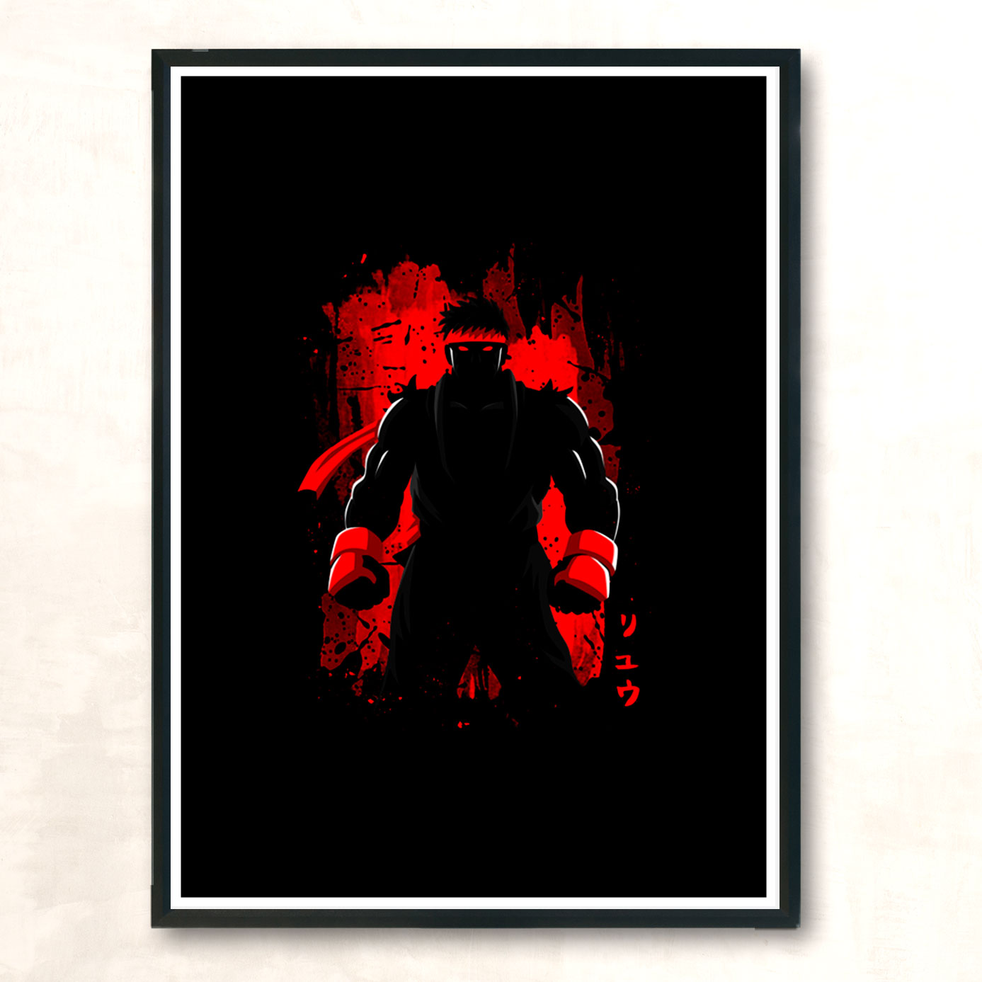Fighter Stain Modern Poster Print