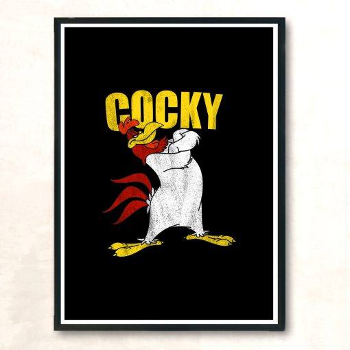Foghorn Leghorn Cocky Character Cartoon Vintage Wall Poster