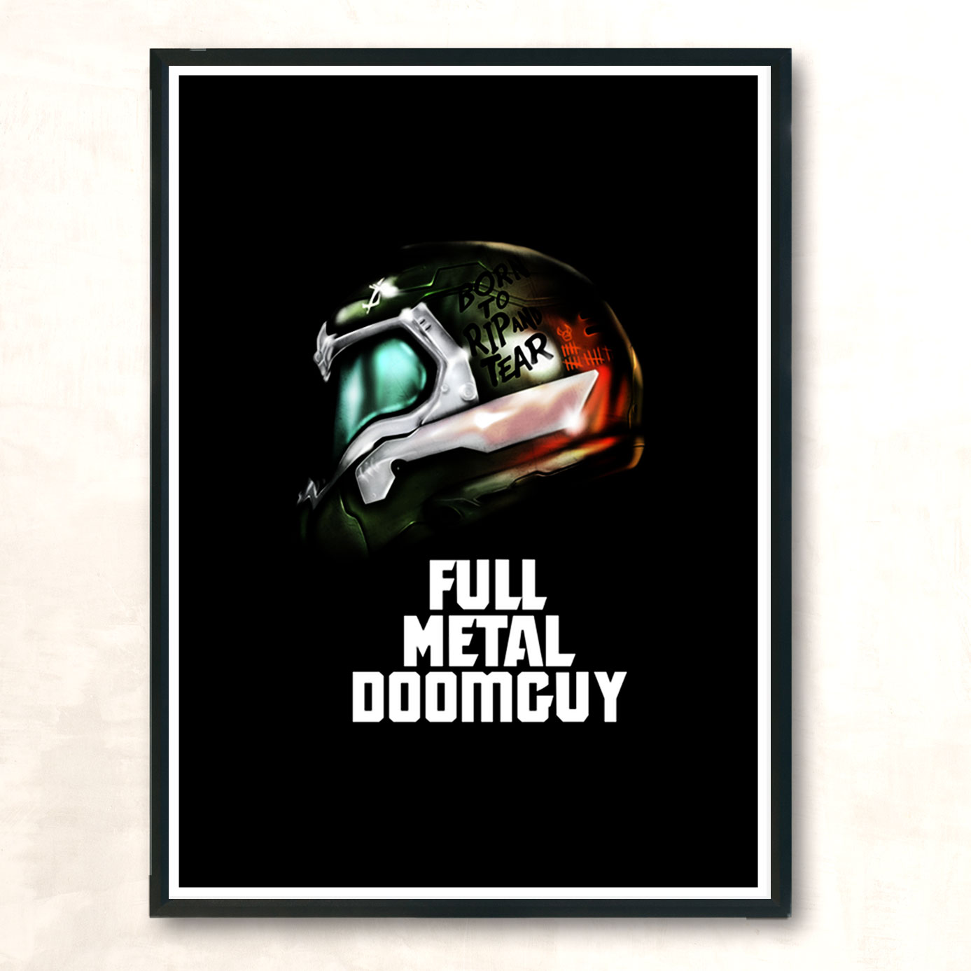 Full Metal Doomguy Modern Poster Print