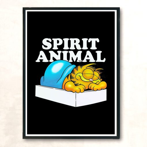 Garfield Spirit Animal Retro Graphic Vintage Wall Poster