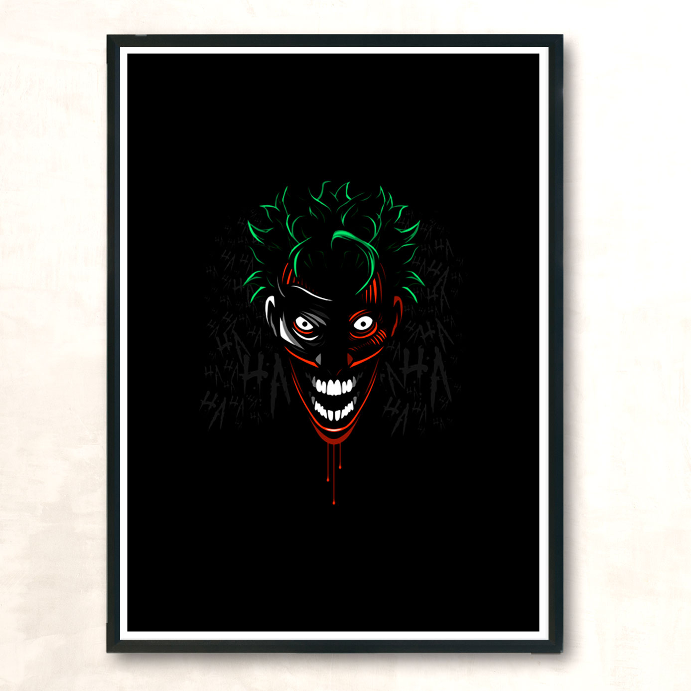 Gore Face Modern Poster Print