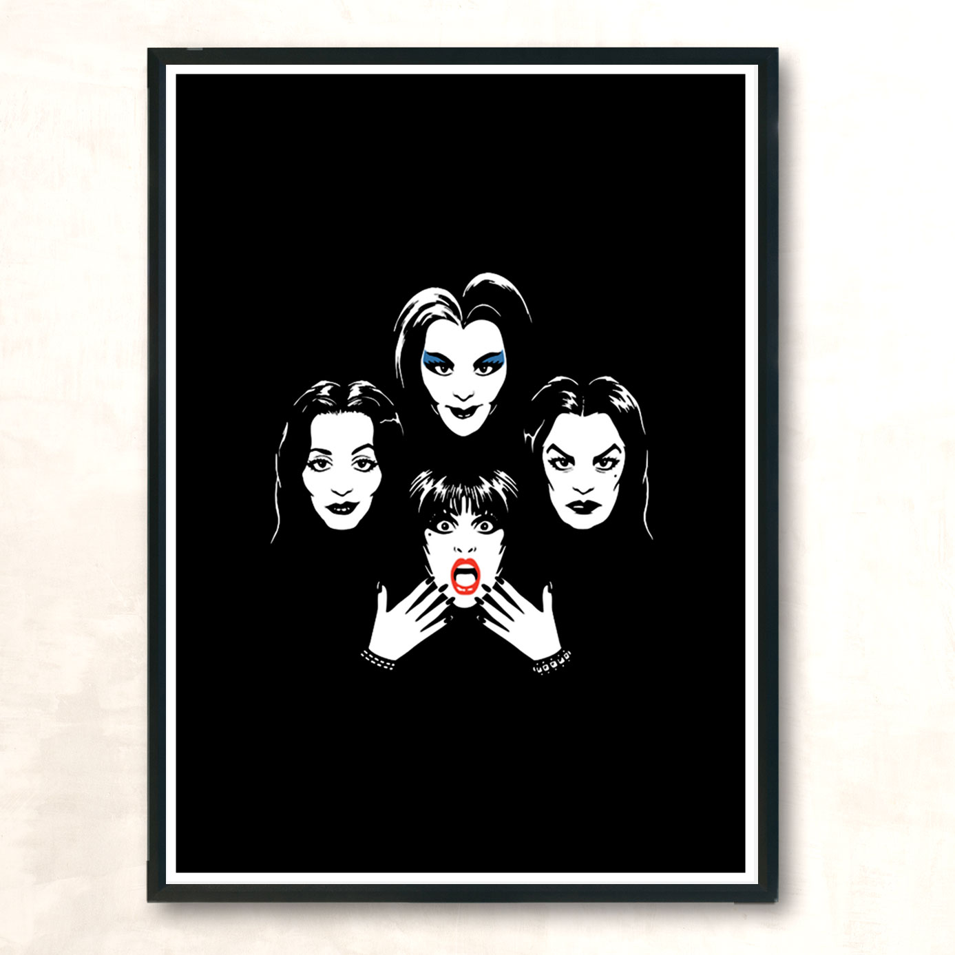 Goth Queens Modern Poster Print
