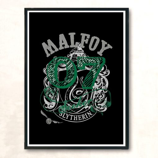 Harry Potter Draco Malfoy Seeker Vintage Wall Poster