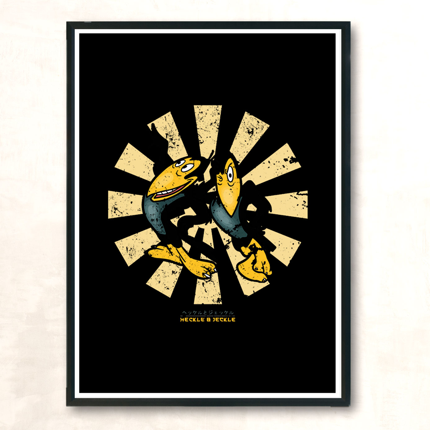 Heckle And Jeckle Retro Japanese Modern Poster Print