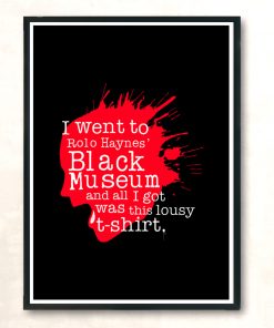I Went To The Black Museum Modern Poster Print