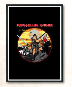 Iron Willed Maiden Modern Poster Print