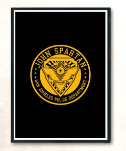 J Spartan Police Badge Modern Poster Print