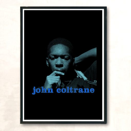 John Coltrane Saxophone Blue Train Vintage Wall Poster