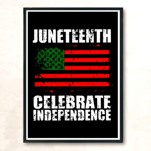 Juneteenth African Flag Black Independence Vintage Wall Poster