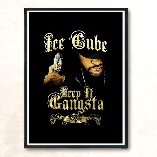 Keep It Gangsta Ice Cube Vintage Wall Poster