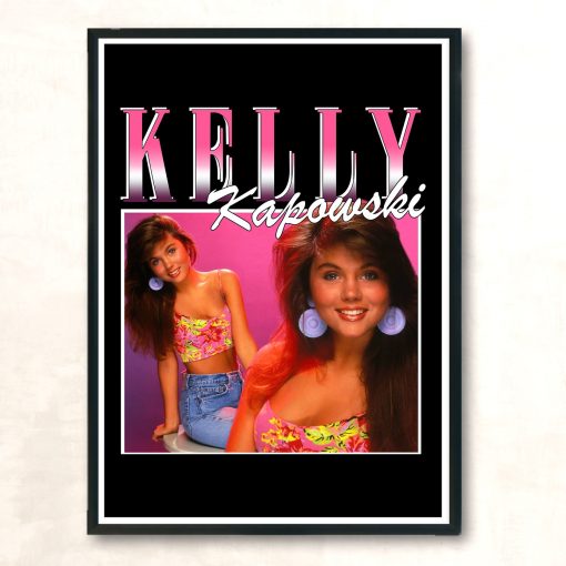 Kelly Kapowski Saved By The Bell Vintage Wall Poster