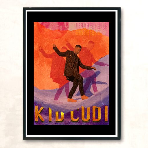 Kid Cudi Man On The Moon Retro Vintage Wall Poster