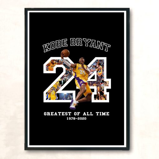 Kobe Bryant Greatest Of All Time Basketball Vintage Wall Poster