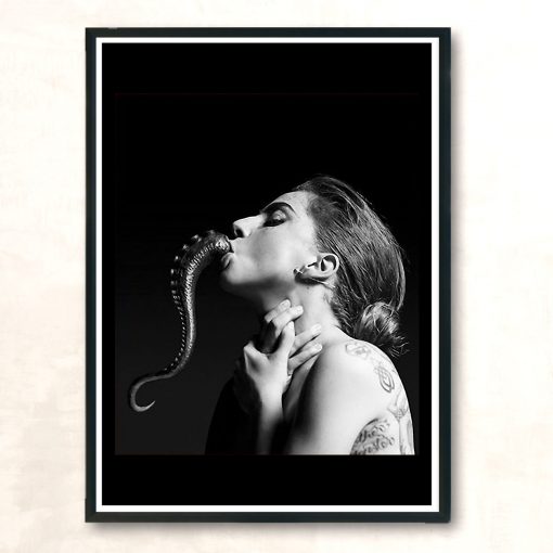 Lady Gaga Coachella Tentacle Vintage Wall Poster