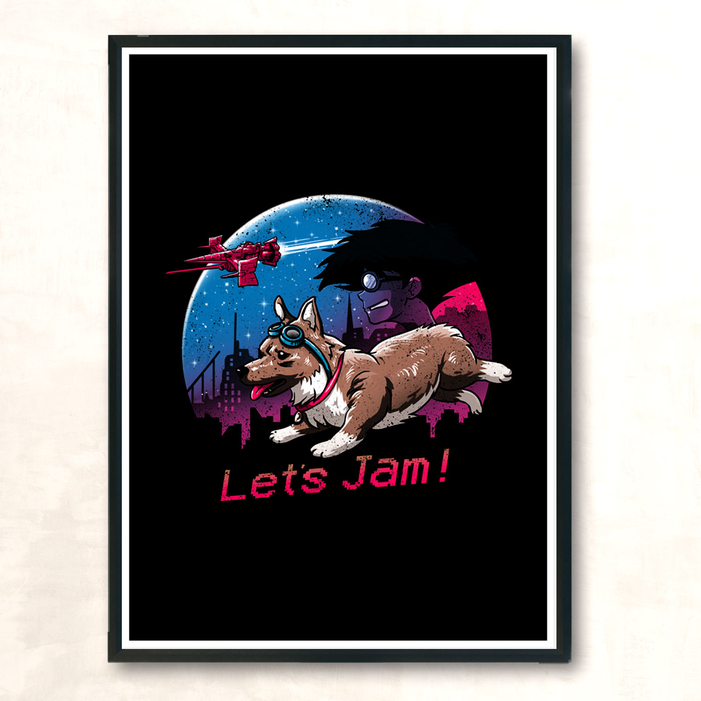 Lets Jam Modern Poster Print