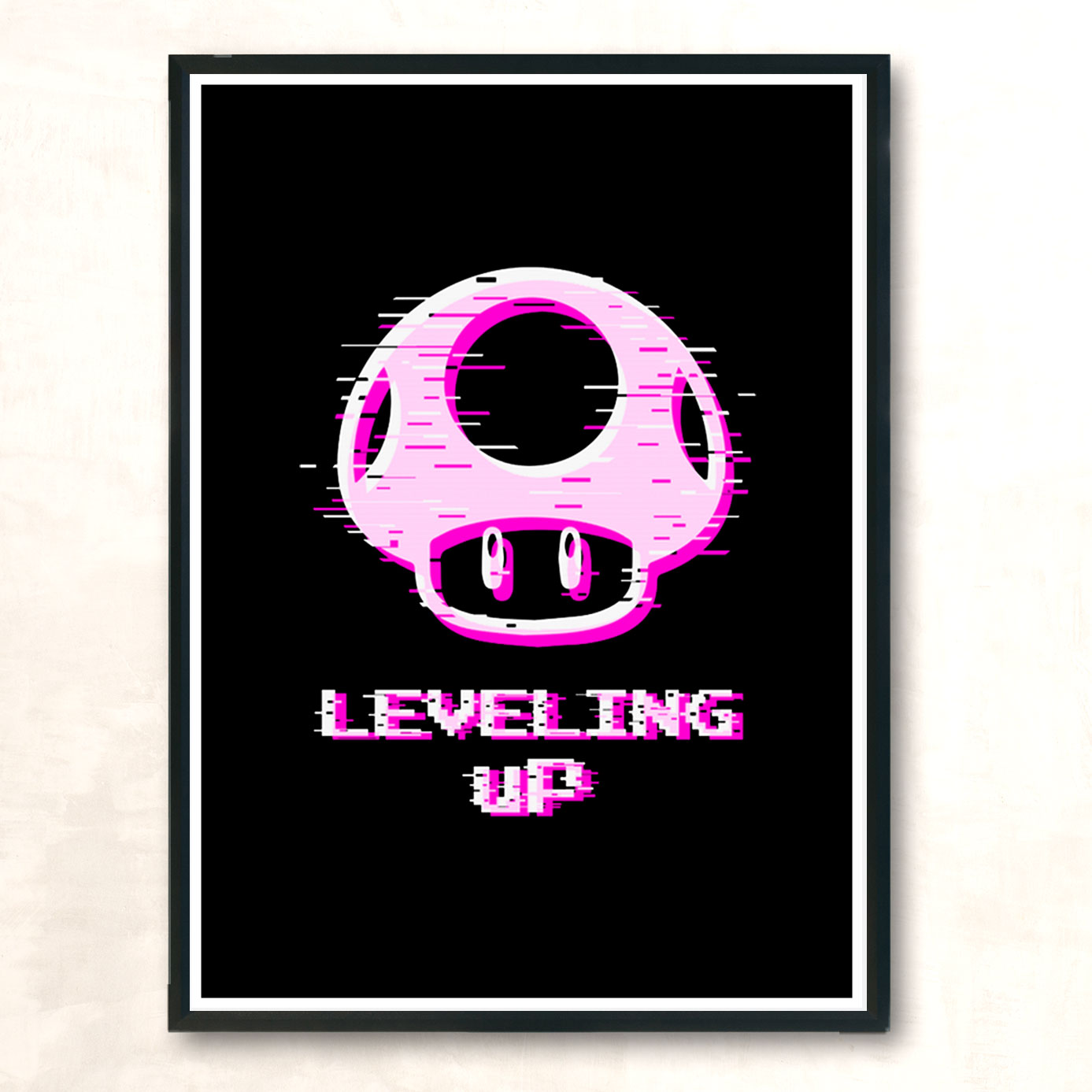 Leveling Up Modern Poster Print
