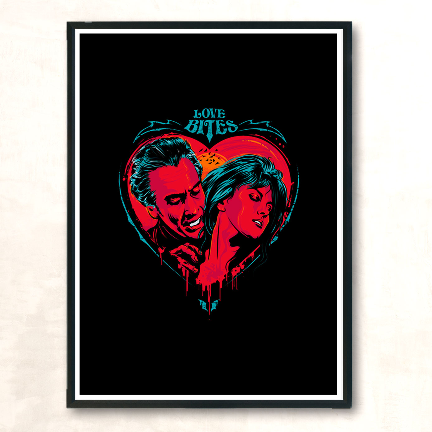 Love Bites Modern Poster Print