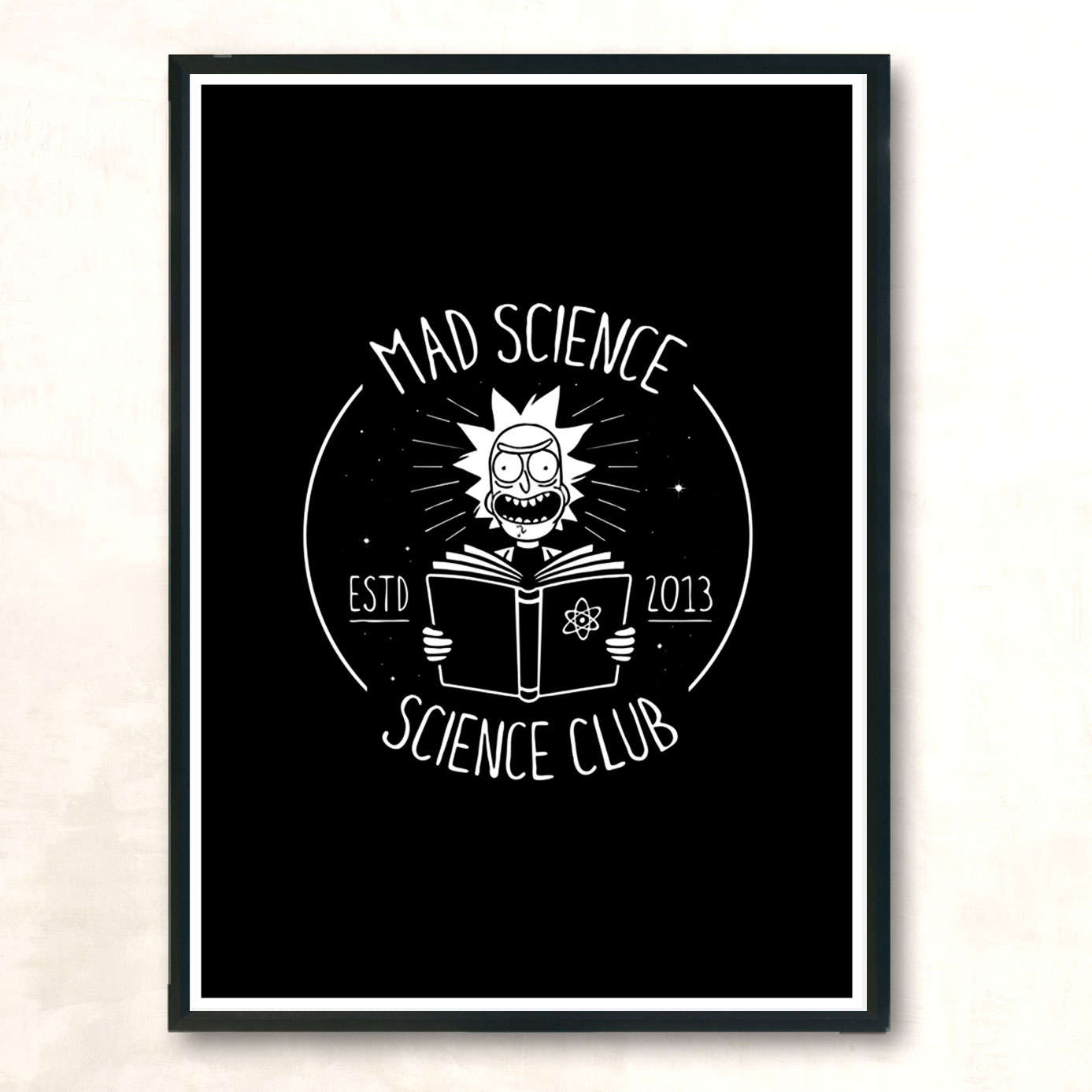 Mad Science Club Modern Poster Print
