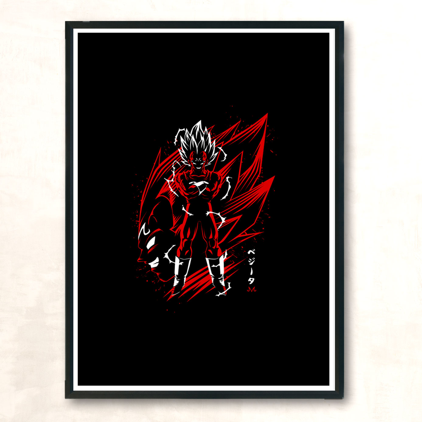 Majin Warrior Modern Poster Print