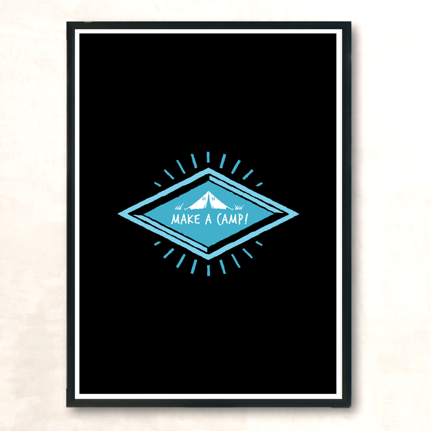 Make A Camp Modern Poster Print