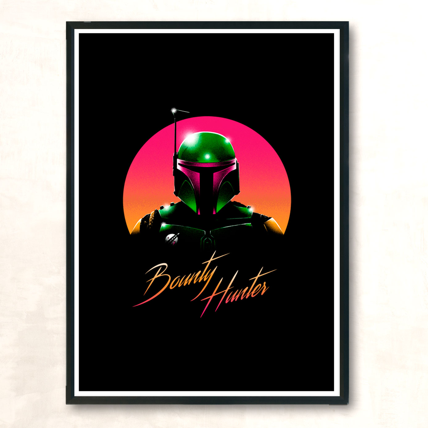 Mandalorian Hunter Modern Poster Print