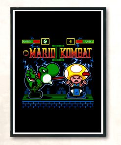 Mario Kombat Ii Modern Poster Print